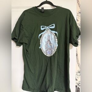 Green T-Shirt with Cinderella Castle